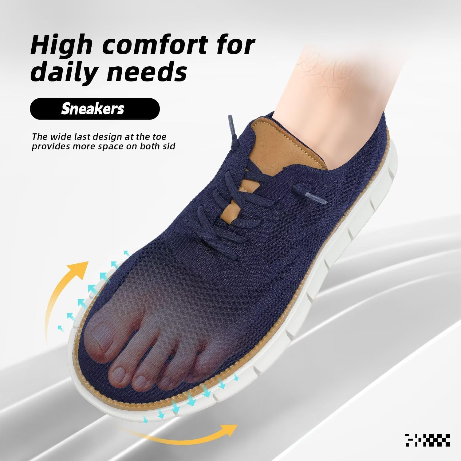 Men'S Oxfords Business Shoes Fashion Mesh Casual Dress Walking Sneakers Comfortable Lightweight Soft Sole image number 5