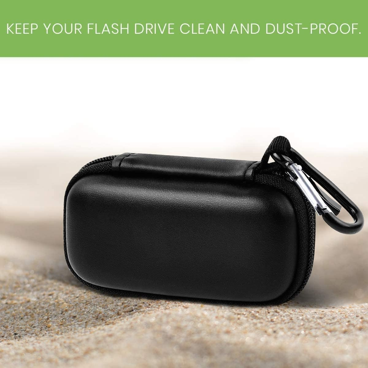 Portable Electronic Accessories Organizer: Mini Storage Bag with Eva Material and PU Leather Coating for USB Flash Drives, Data Cables, Earphones, and SD Cards image number 6