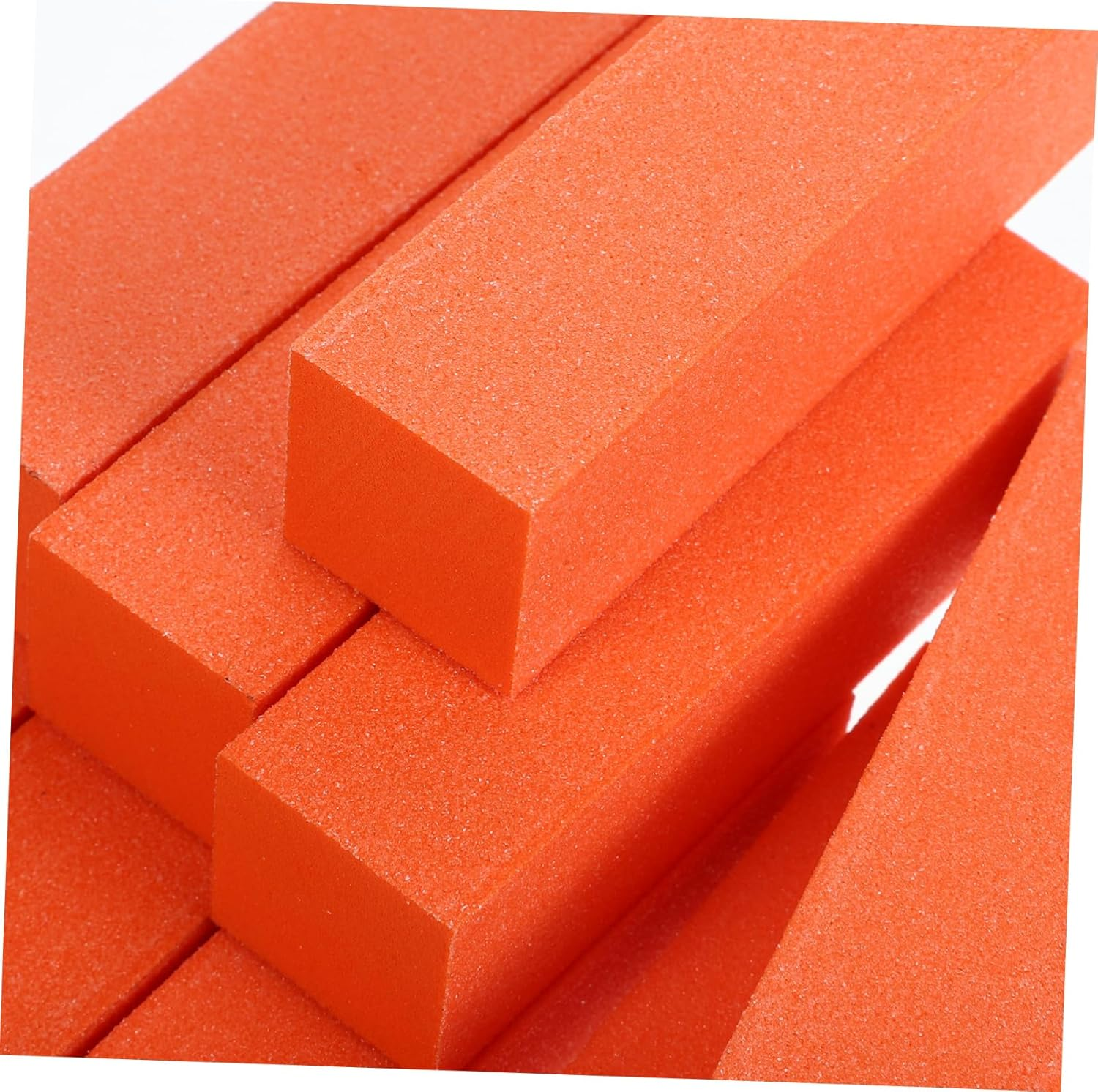 Gatuida 10Pcs Orange High-Elasticity Sponge Nail Buffer Blocks Dual-Sided Manicure Files Nail Grinding and Sanding Blocks For image number 2