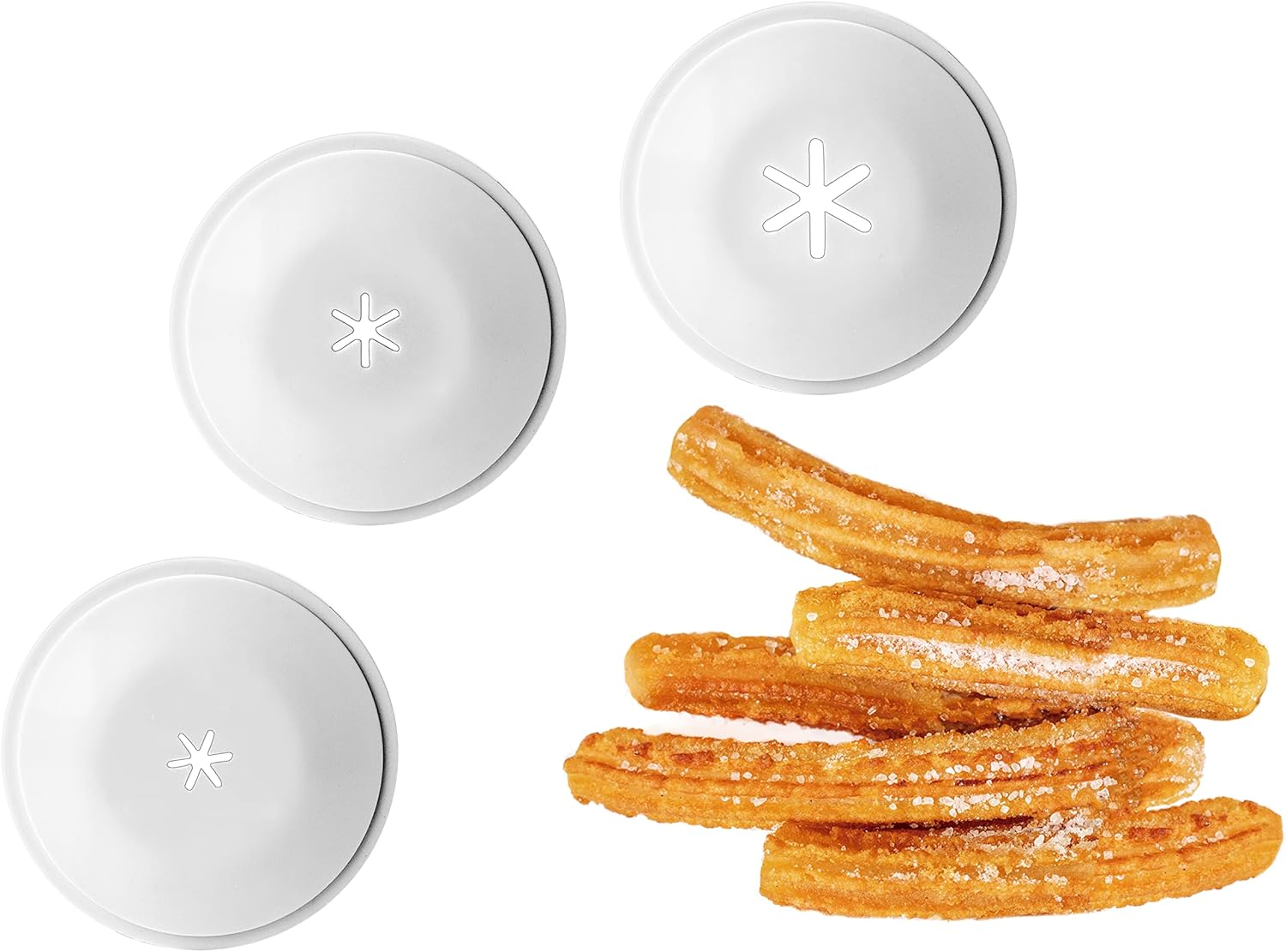 Ibili - Screw-In Churrera - Cookie Machine, Bpa-Free Plastic, 12 Discs for All Types of Churros and Pasta, 0.65 Litres, White image number 4