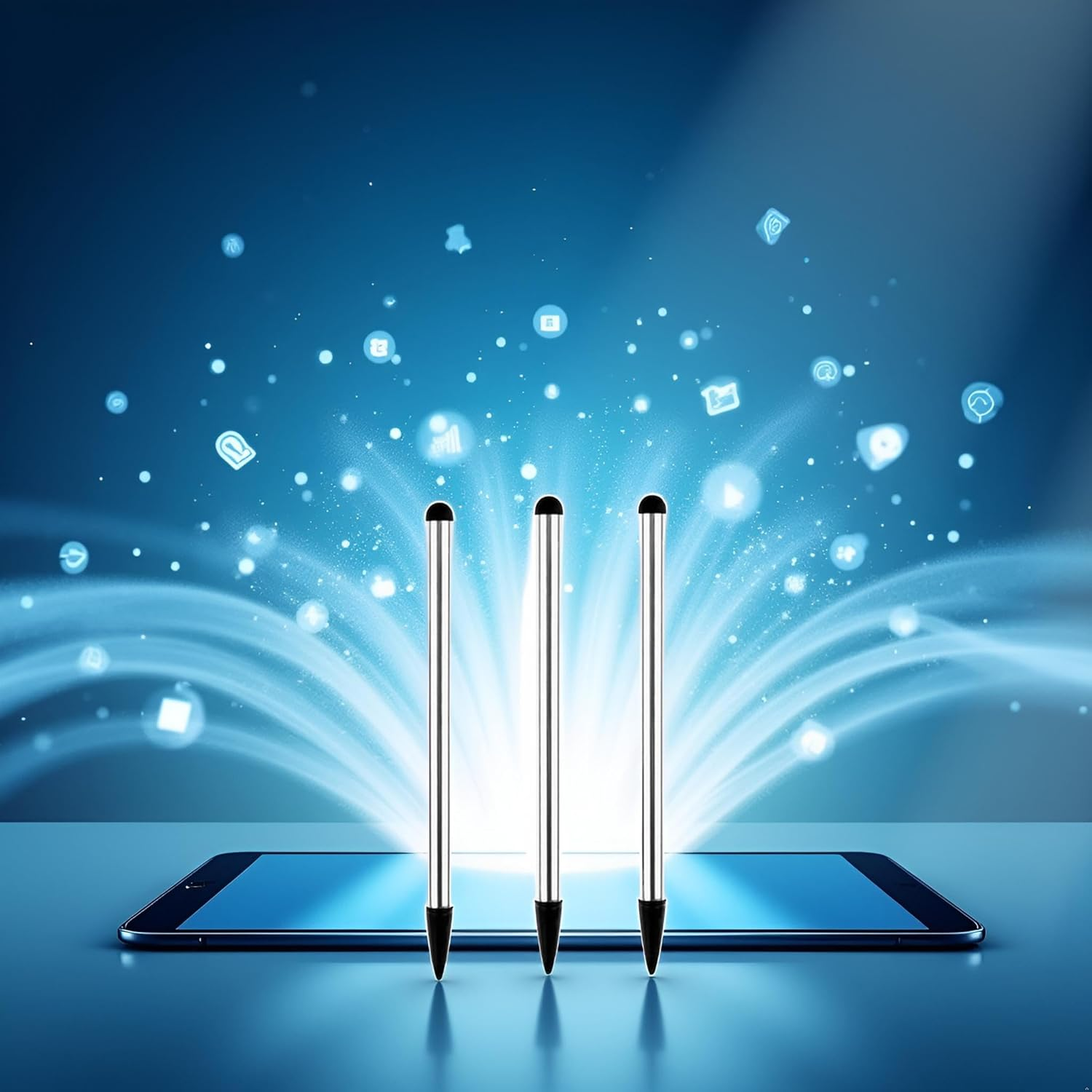 3Pcs Silver Stylus Pens,Universal Fine for Point Pencilphone/Ipad/Tablet and Other Touch Screens,High Precision Stylus for All Universal Touch Screen Devices Stylus Pens Accessories image number 6