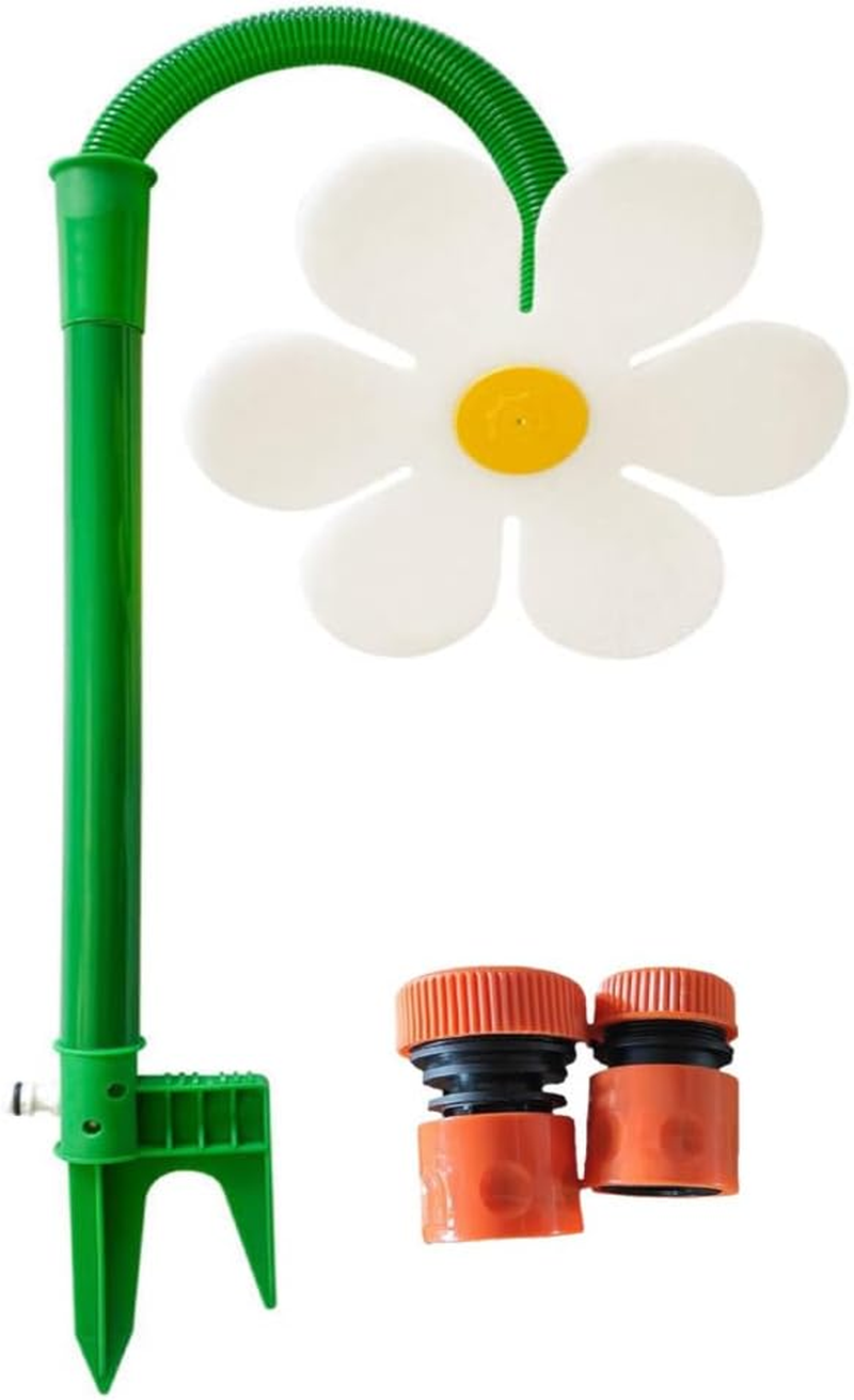 Walquicks Crazy Daisy Shake Head Sprinkler - 360&deg; Rotating Dancing Flower Water Sprinkler for Lawn, Garden & Yard, Fun Outdoor Water Sprayer for Summer Play