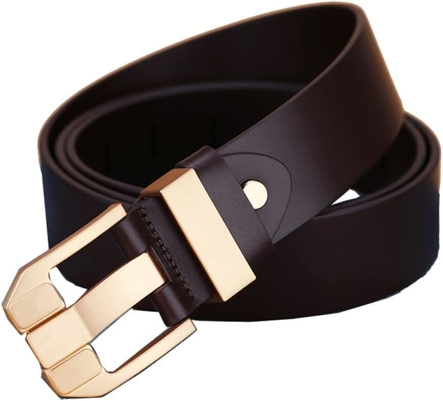 Belt Men'S Leather Top Layer Cowhide Men'S Belt Men'S Casual Pin Buckle Jeans with Tide image number 3