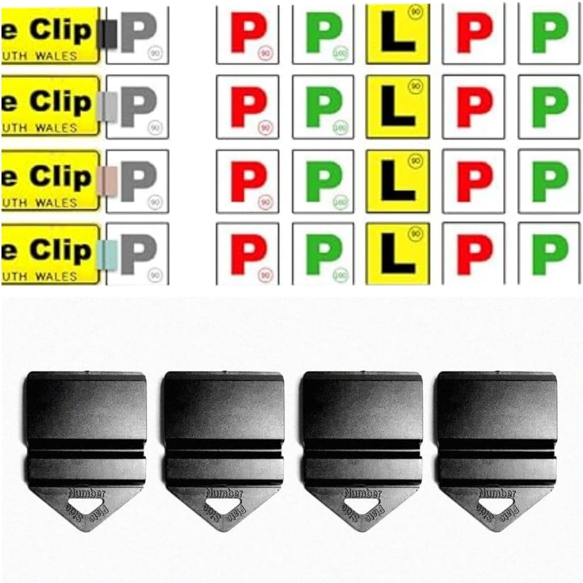 MEZOKUCEL Universal Anti-Theft Fastener Mounting Clips for Car Front Rear License Plates, Rust-Proof Durable Bracket Clips (8 Clip Only) (Black) image number 1