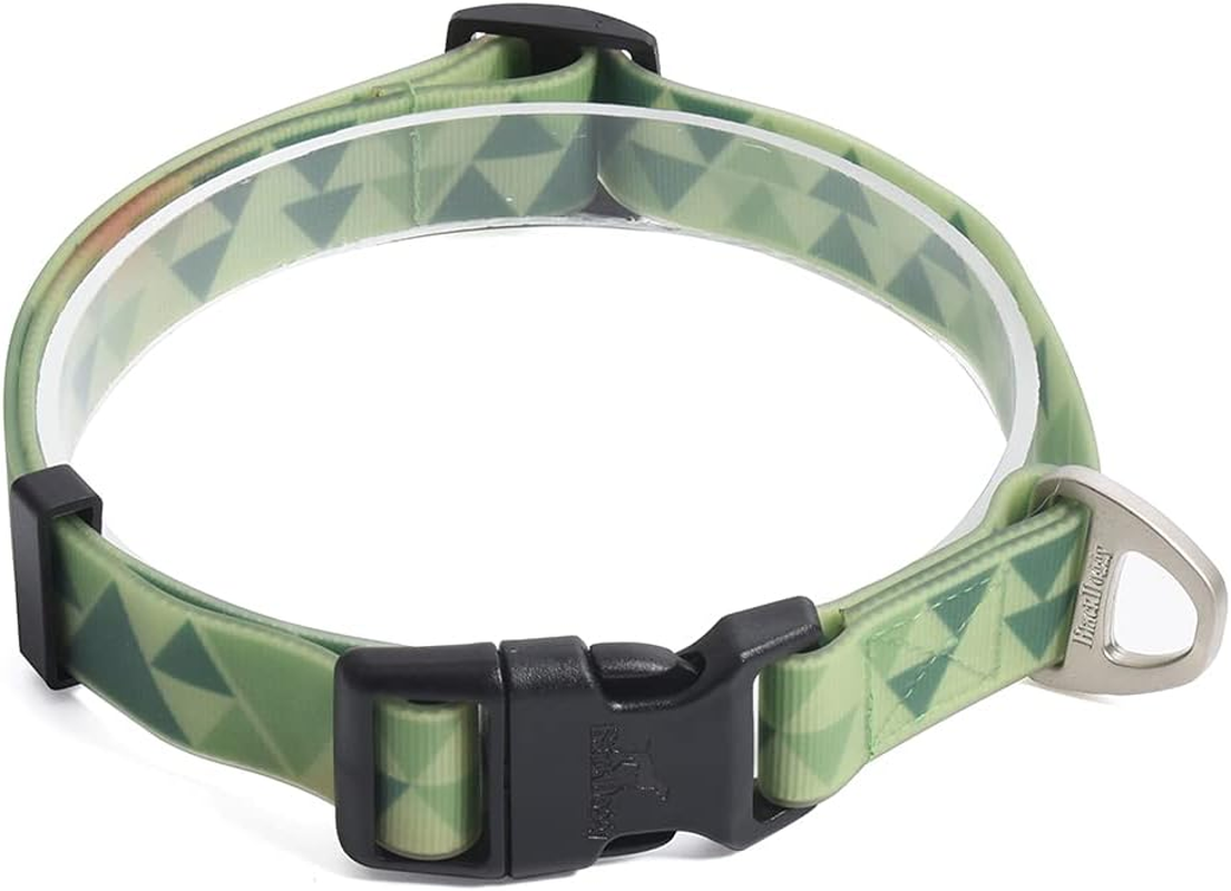 Blackdoggy Waterproof & Odor-Resistant Dog Collar, Heavy-Duty D-Ring & Adjustable Fit, All-Size Pet Collar for Small, Medium and Large Dogs (M, Orange)