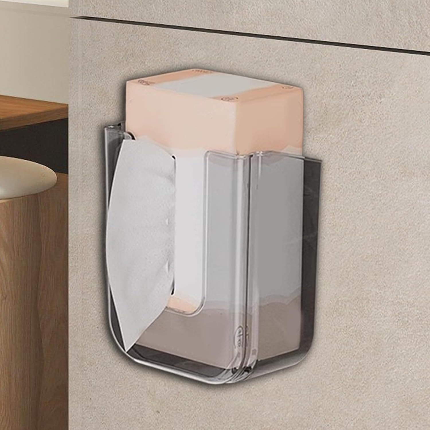 Bathroom Wipes Holder, Toilet Clothes Rack, Laundry Rack Holder Storage Box Container Organizer, Refillable Tissue Dispenser for Toilet Family Room