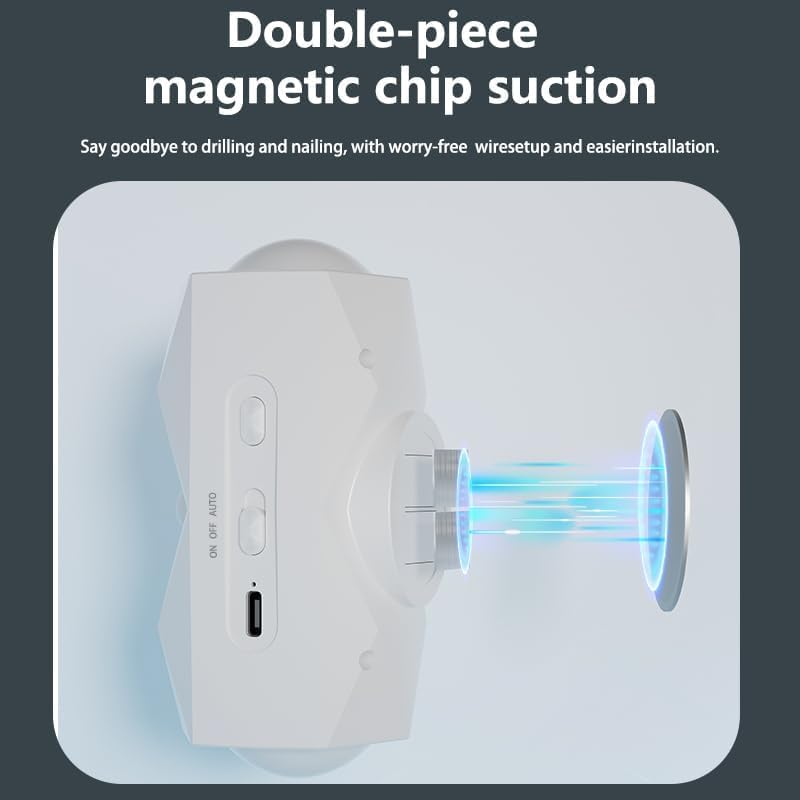 Wall Light with Motion Sensor Indoor Wireless Wall Lamp with Rechargeable Battery, up and down Wall Lighting Night Light with Magnetic Attachment for Hallway, Stairs, Kitchen, Living Room, Bedroom image number 2