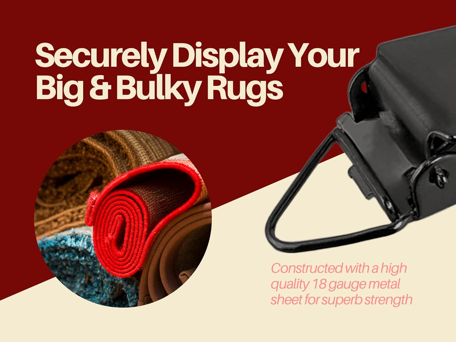 Wise Linkers Matte Black Hanging Clips Pack of 10 Triangle Back Medium Power for Tapestry Small Rugs,Towel, Shawl and Paintings By