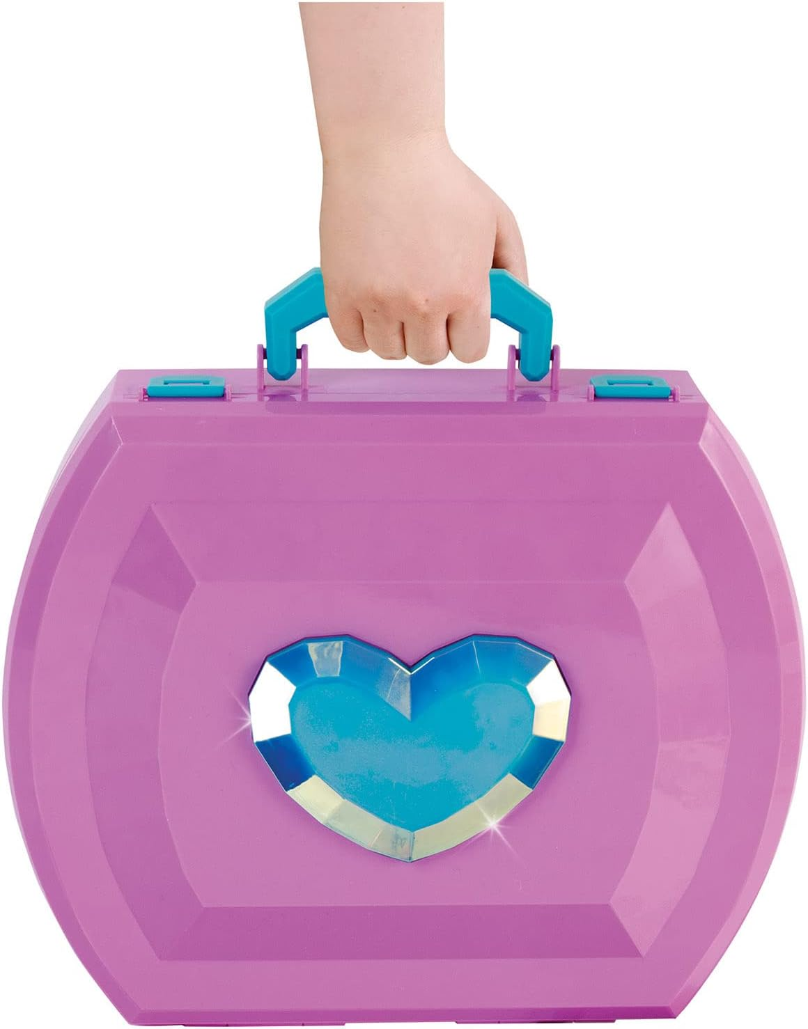 Make It Real - Light-Up Cosmetic Studio - Kids Makeup Case with Mirror and Lights for Girls and Tweens - Includes Eyeshadow, Nail Polish, Blush, Lip Gloss, Nail File, Makeup Brushes image number 6