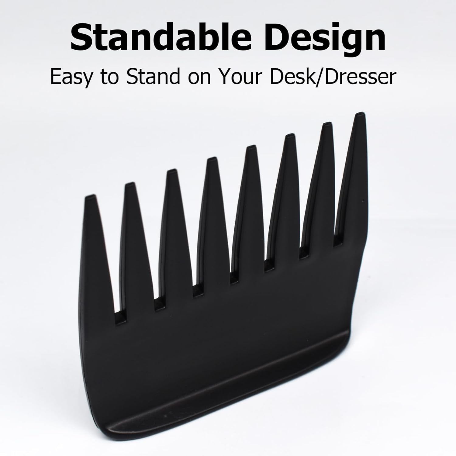 ZEROKIWI Professional Men'S Styling Comb, Anti-Static Pompadour Streaker Comb, Texture Wide Tooth Comb for Hairstyling, Shaping, Wet Pick, Black image number 4