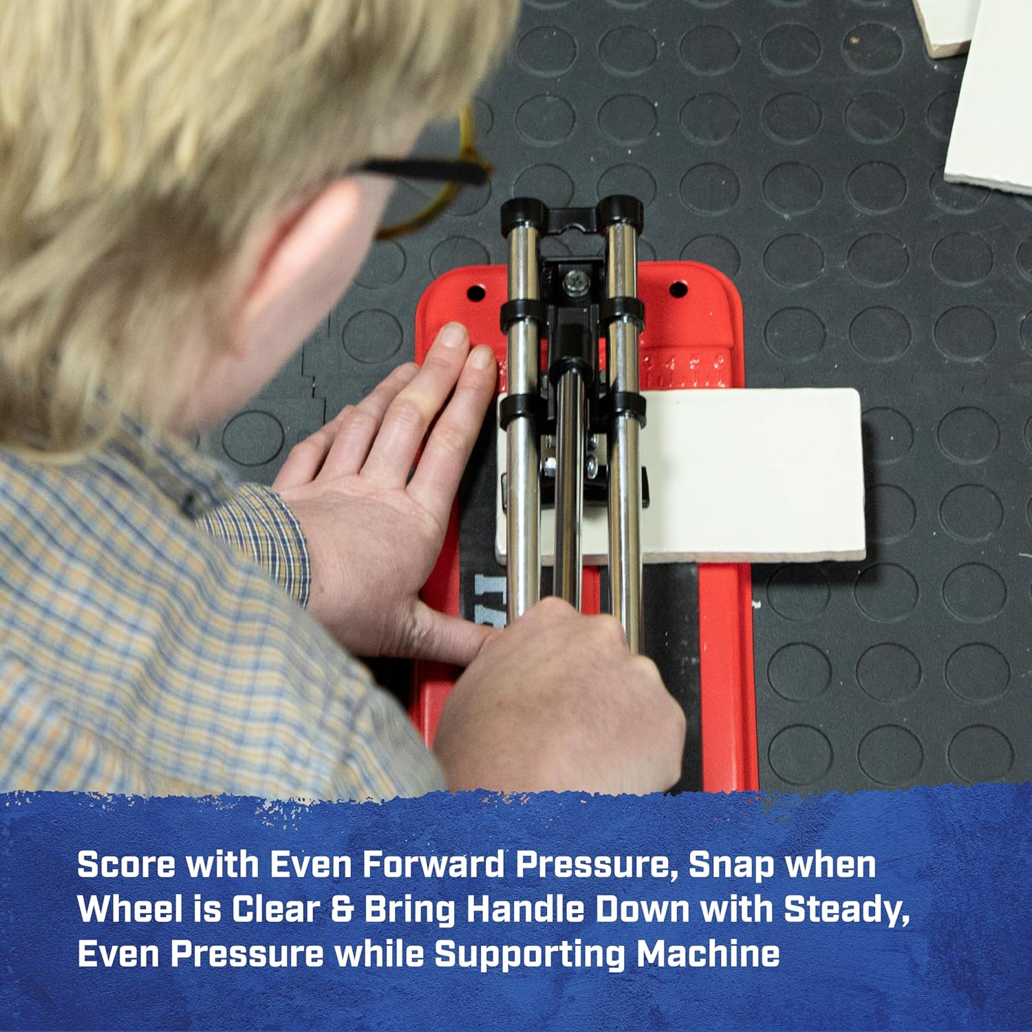 Faithfull FAITLC300 Wall and Floor Tile Cutter 300Mm (12In) Square, 210Mm Diagonal, 10Mm Thick Cutting Capacity image number 4