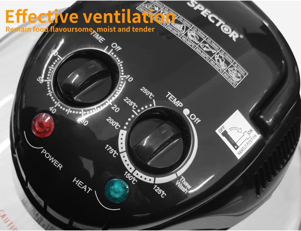 Spector Air Fryer Electric Fryers Oven Self-Cleaning Healthy Cooker 17L Oil Free image number 5