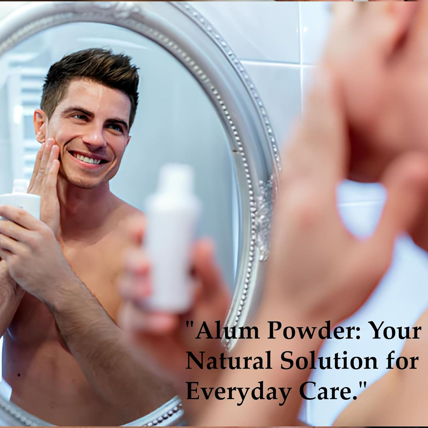 Purified Alum Powder (Phitkari) by Mi Nature | 100G(3.5 Oz)| 100% Only Alum Powder | Nothing Added image number 3