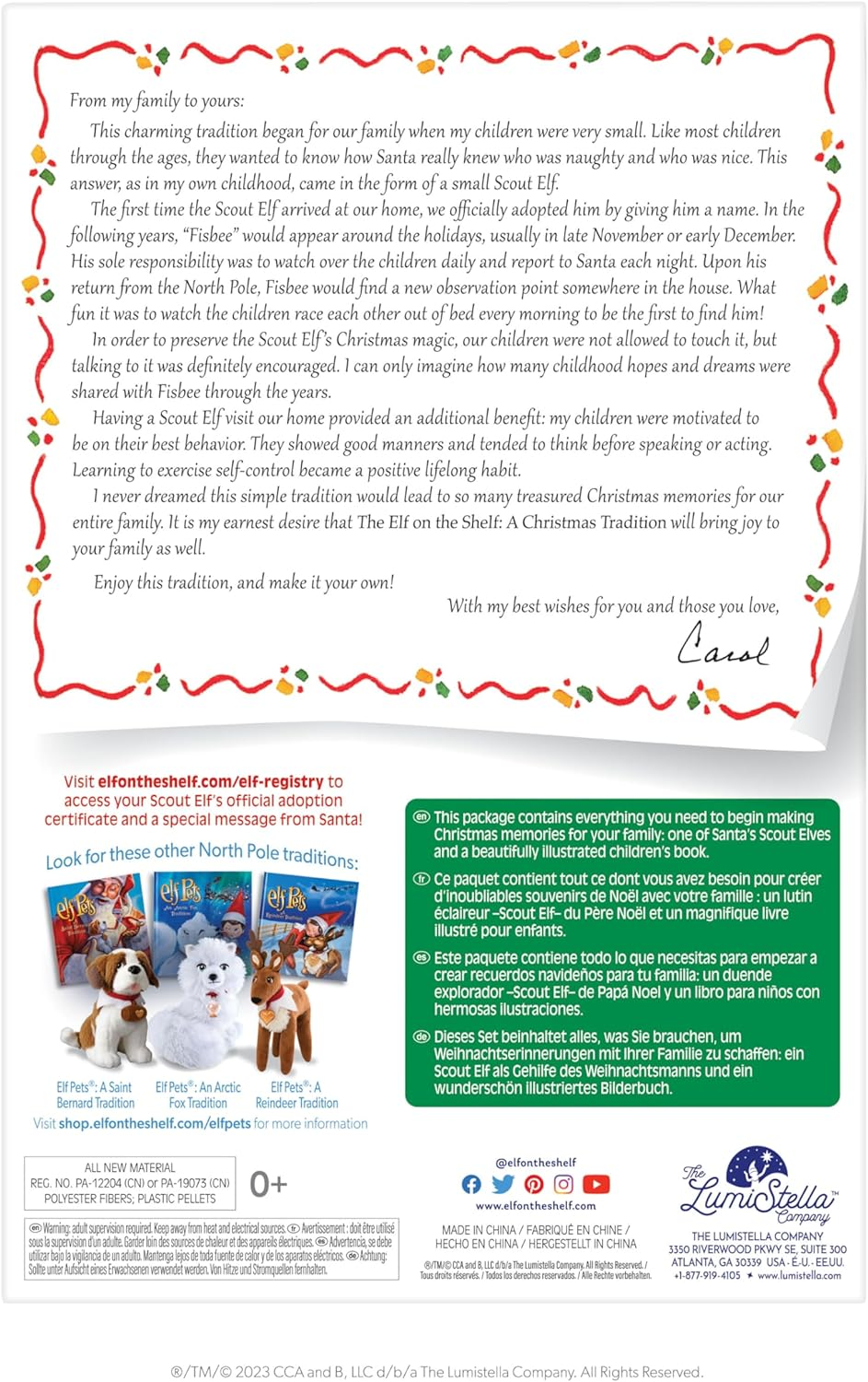 The Elf on the Shelf Boy Light, Red and White image number 5