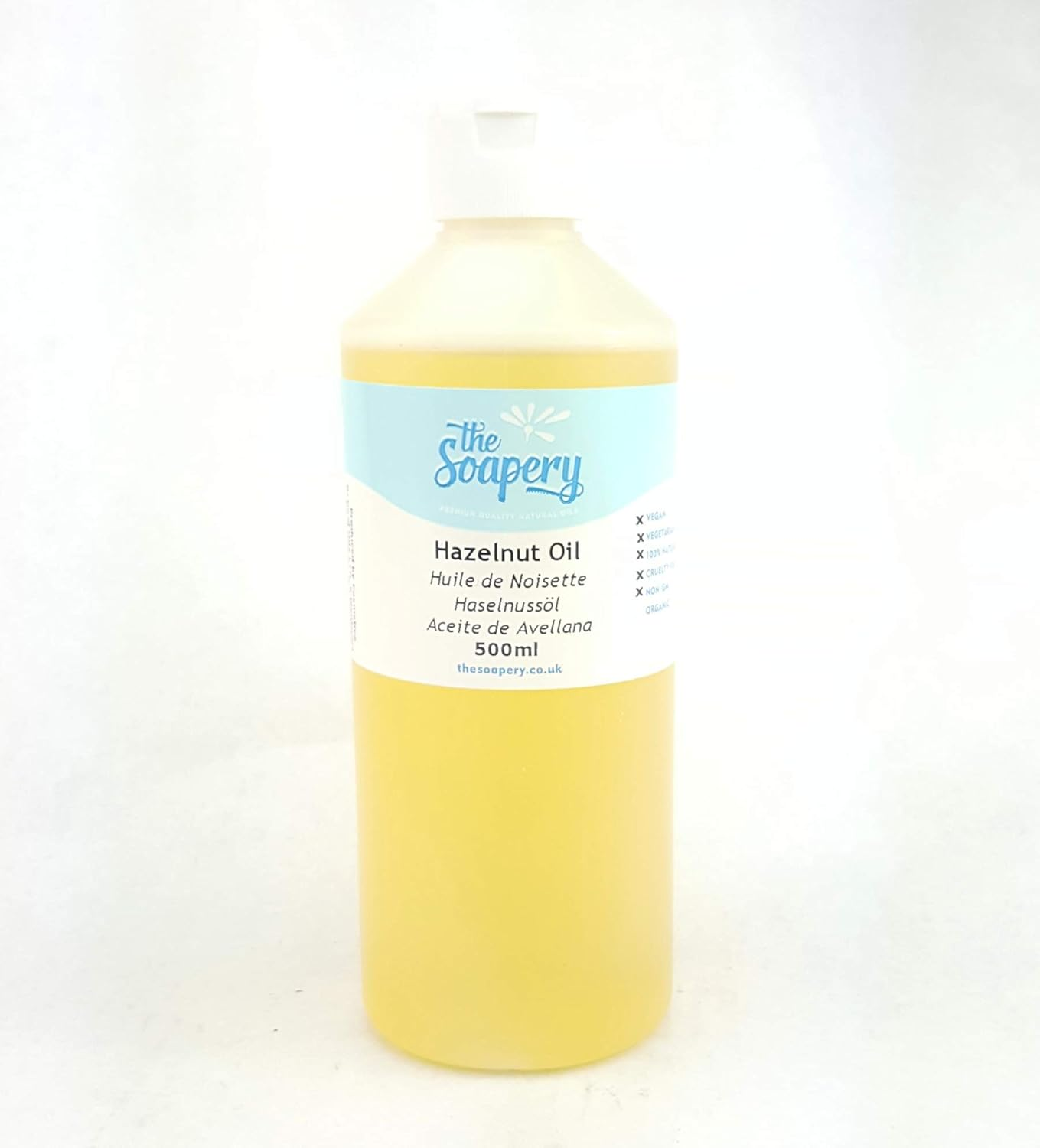 Hazelnut Oil 500Ml - 100% Pure Carrier Oil