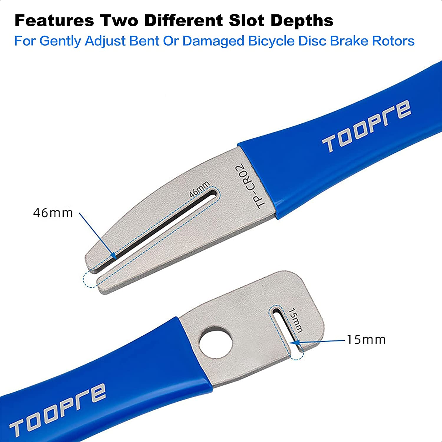 ALEOED Rotor Truing Fork, Bicycle Disk Brake Rotor Alignment Tool for Mountain Road Bike MTB image number 2