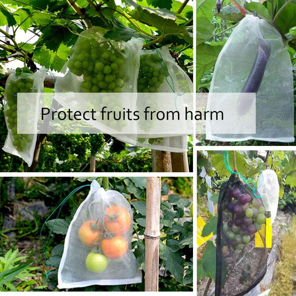 50PCS 12X16 Inches Organza Gift Bags with Drawstring Gift Packaging Big Bags -Large(Deep Purple) image number 2