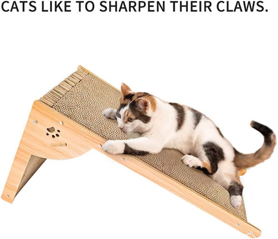 L-Size 25L X 40W X 63H Cat Scratching Board against the Wall to Relieve Boredom and Scratch image number 1