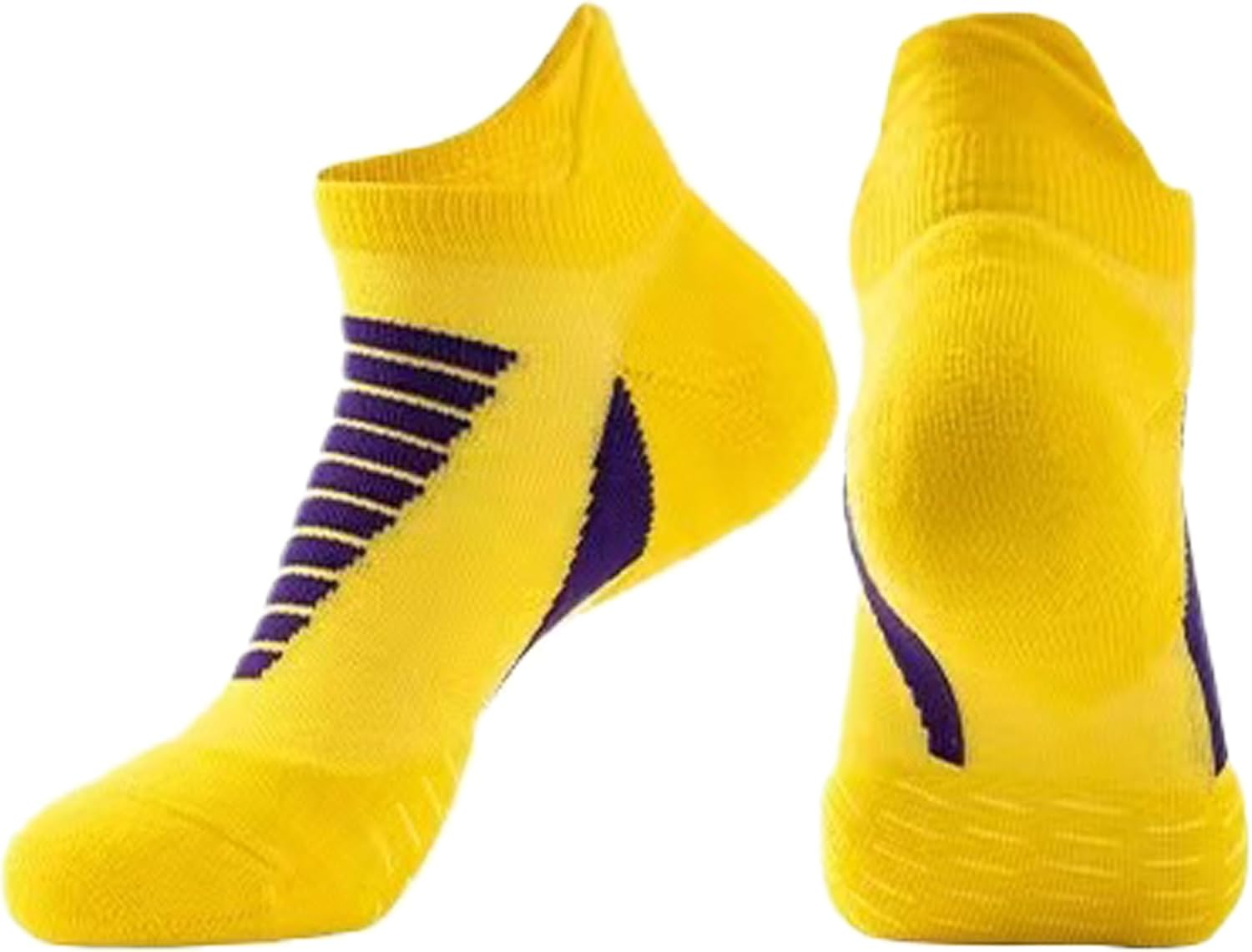 Dress Cici Men'S Cushioned Low Cut Socks with Heel Tab, Nylon Athletic Ankle Socks (3 Pack) - Black+Grey+White image number 6