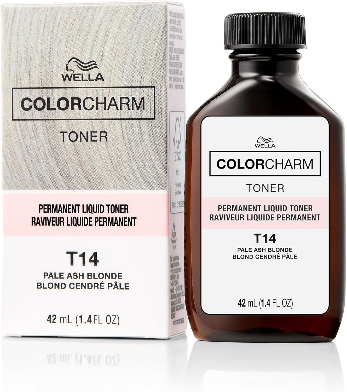 Wella Color Charm Permanent Toner - T14 Pale Ash Blonde for Unisex 1.4 Oz Toner image number 5