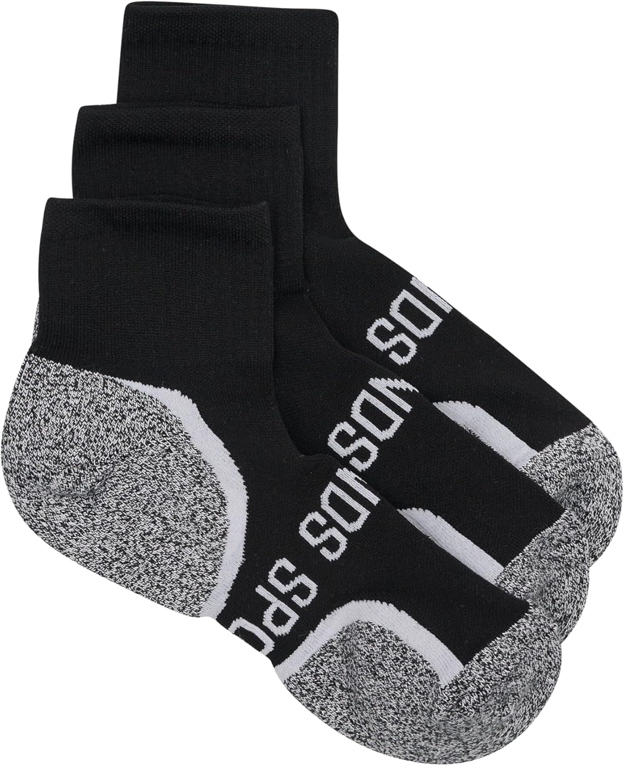 Bonds Mens Ultimate Comfort Quarter Crew Socks