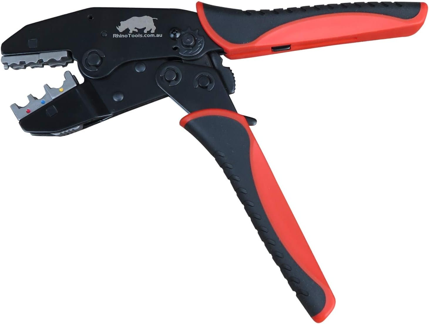 Automotive Cable Crimping Kit - 5 Die Quick Change Ratchet Crimper Includes Ignition Lead Die