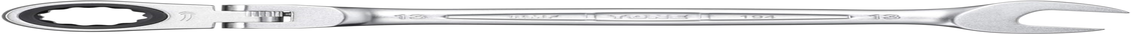 TONE Oscillating Ratchet Glasses Wrench HPRMF-13 Double Side Width 0.5 Inches (13 Mm) image number 3