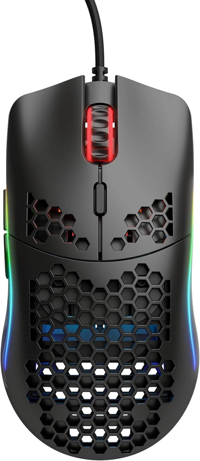 Glorious Gaming Mouse - Model O minus 58 G Superlight Honeycomb Mouse, Mouse with Lights -Matte Black Mouse, USB Gaming Mouse image number 3