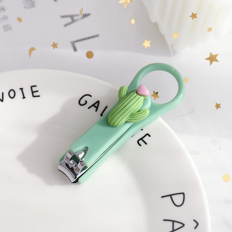 Cacti Cartoon Nail Cutters, Nail Clippers Set Nail Trimmer Fingernail Clippers Stainless Steel Nail Clippers for Women and Men, Fingernail and Toenail Clippers, Nail Tools (2H996) image number 5