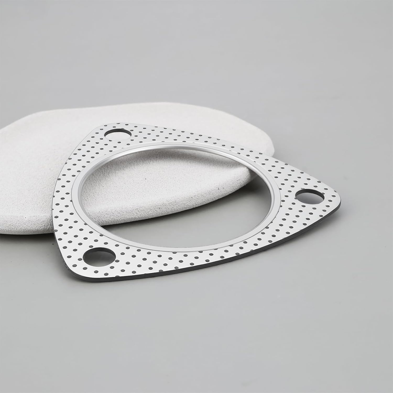 2.75" Downpipe Exhaust Flange Gasket 71Mm Compatible with Three-Bolt Exhaust Flange Connections image number 3