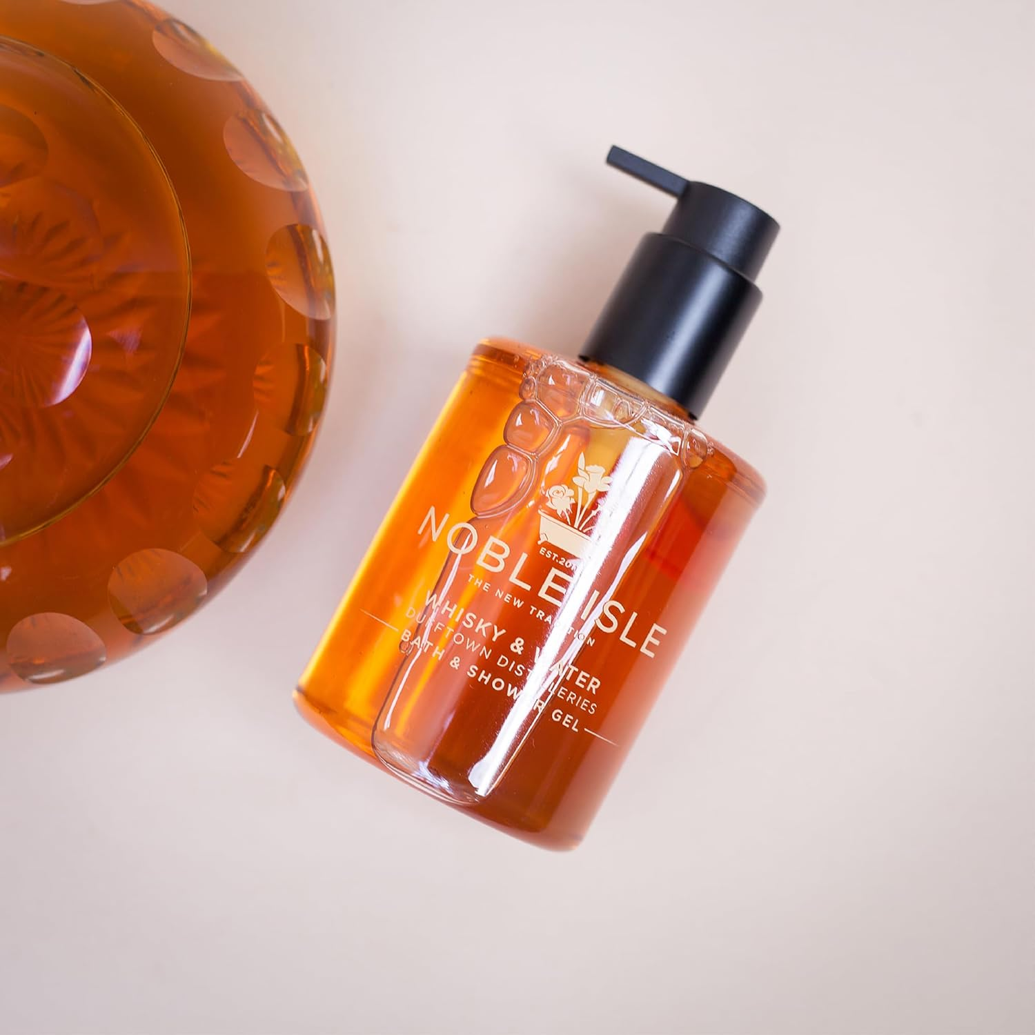 Noble Isle Whiskey & Water Bath & Shower Gel | Luxury Mens Body Wash with Fine British Fragrance Oils | Vegan Body Wash & Paraben Free Body Wash (8.45 Oz) image number 6