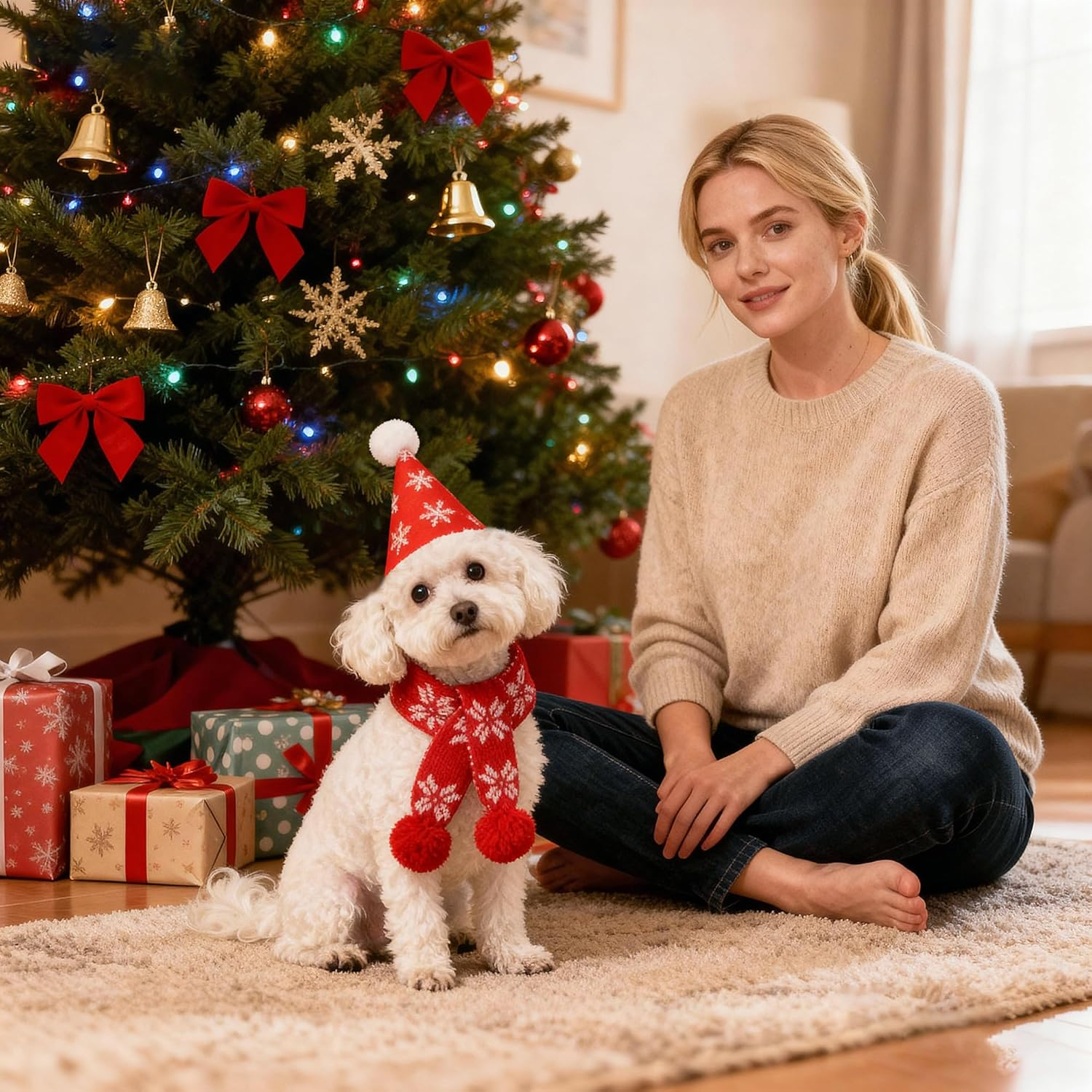 Christmas Dog Costume Snow image number 1