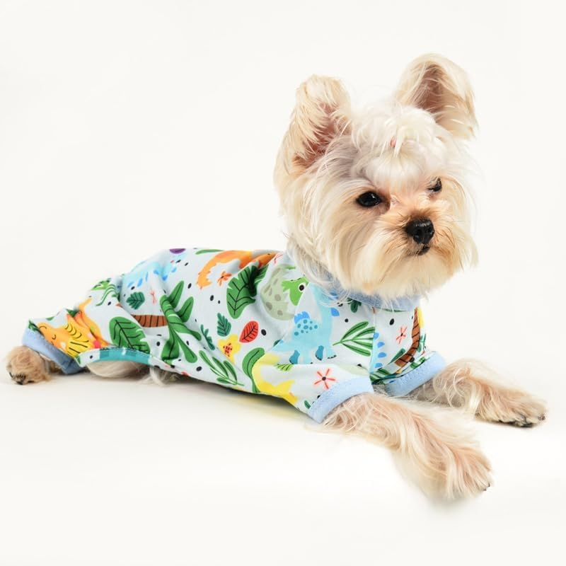 Dog Pajamas Dog Soft Dog Jammies Pet Dog Clothes, Lightweight (Baby Blue, XXL) image number 5
