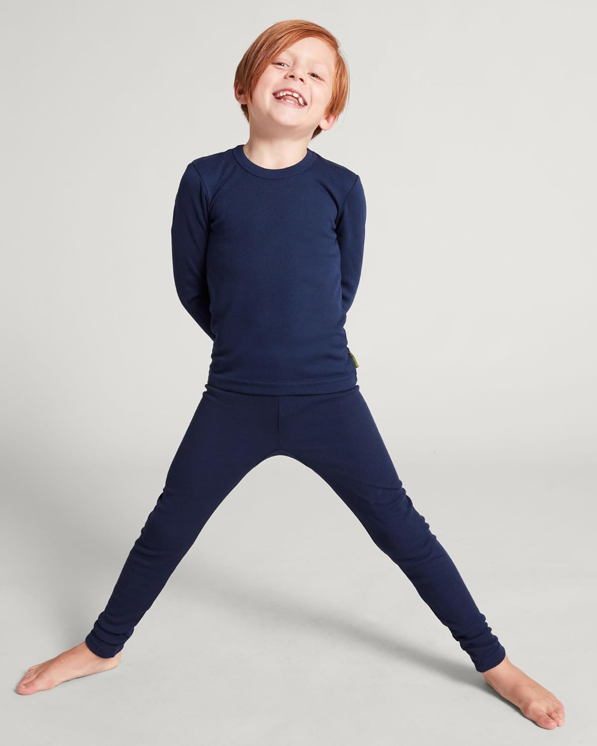 Kathmandu Kids' Kmdcore Long Sleeve Top Navy 8YRS image number 2