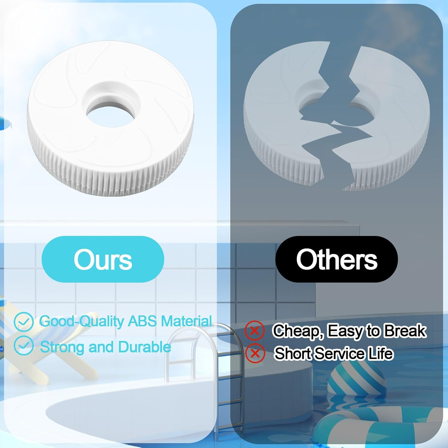 Pool Cleaner Replacement Parts Compatible with Polaris 280/180 Pool Cleaner Roller, Include Small Idler Wheel C16 Bearing C60 Wheel Screw C55 Washer C64 image number 2