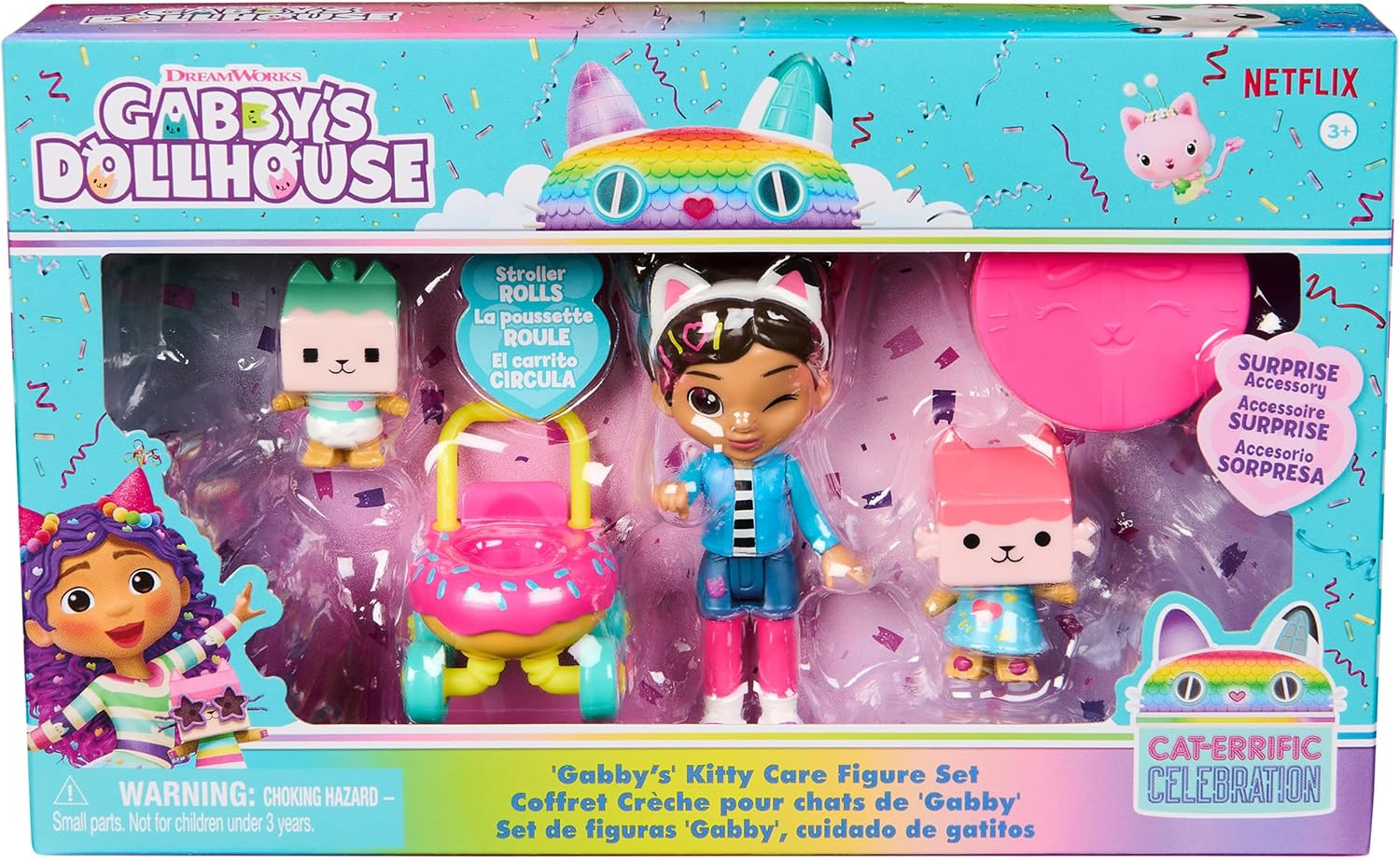 Gabby'S Dollhouse Friends Kitty Care Figures Set