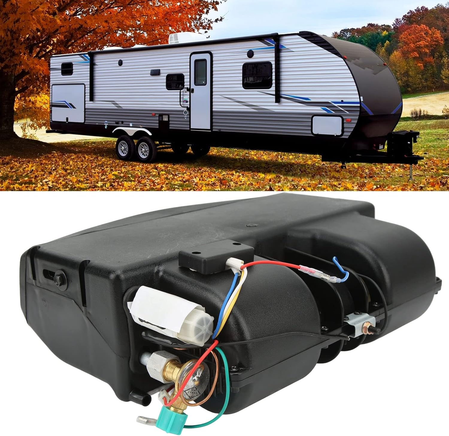 Universal Underdash Air Conditioner Evaporator, 360CFM, 3 Speed Assembly for RV, Car, Truck, Campers (24V) image number 4