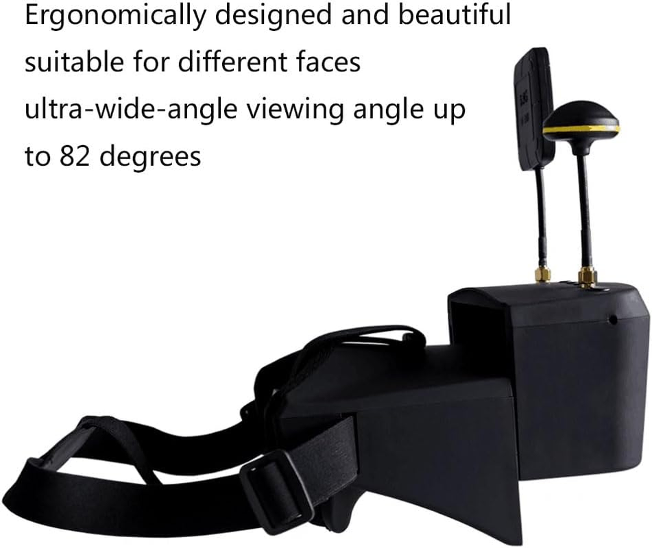 Sologood EV800D FPV Goggles with DVR 5.8G 40CH 5 Inch 800X480 Diversity Video Headset Built in 3.7V 2000Mah Battery image number 1