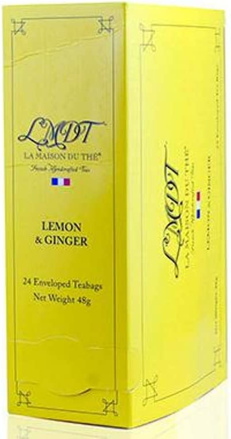 LMDT Lemon & Ginger Enveloped Teabags, 24 Count image number 1