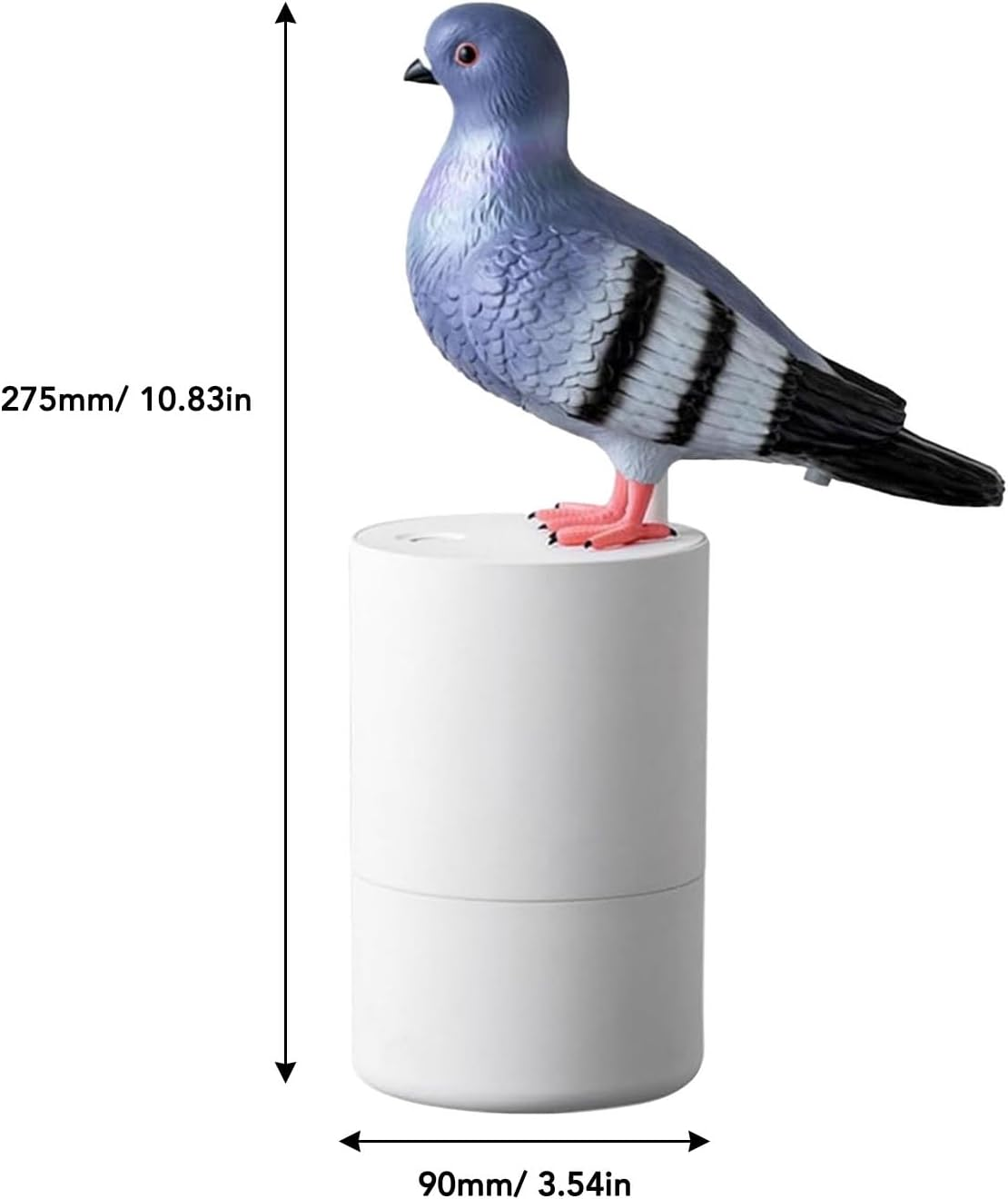 Bewinner Blue Bird Automatic Touchless Induction Refillable Soap Dispenser for Kitchen Bathroom Hall (Blue)