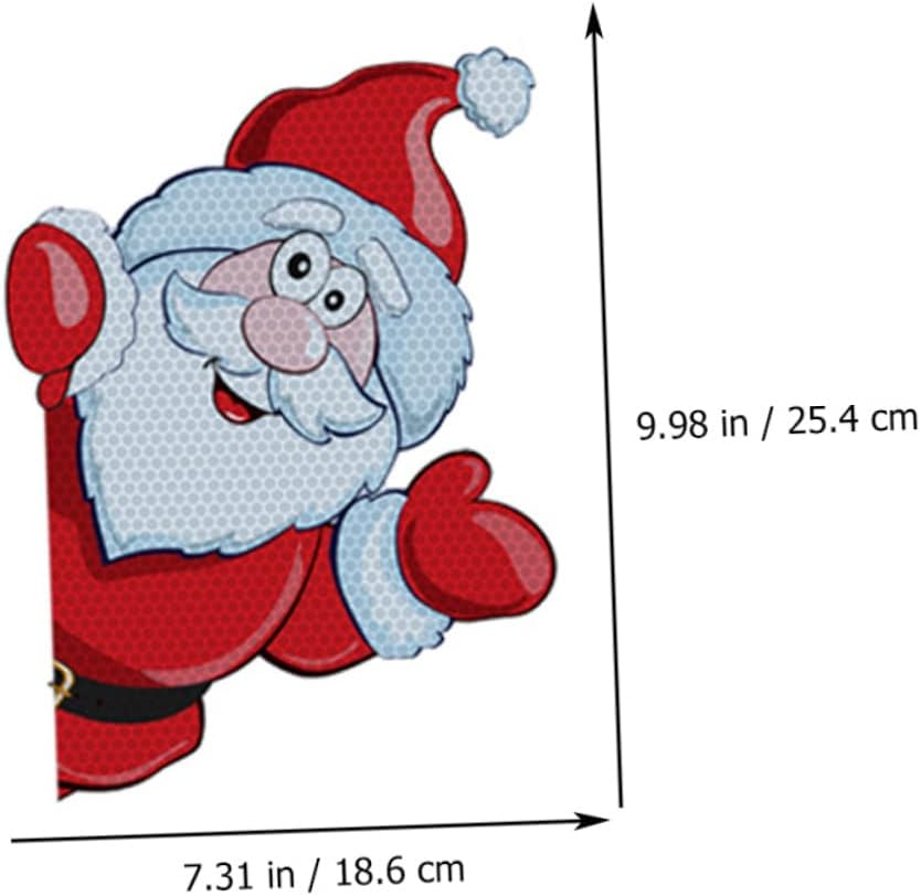 KOMBIUDA Elk Bell Car Magnet Christmas Decor Refrigerator Sticker for Holiday Party Window Doorway Decoration image number 4