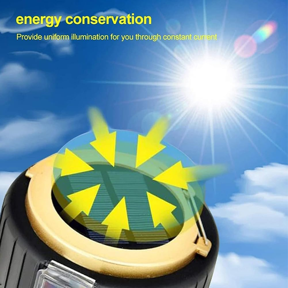 DUUKOA Solar LED Camping Light Rechargeable Camping Lantern Tent Light Emergency 3 Light Modes, Waterproof image number 5