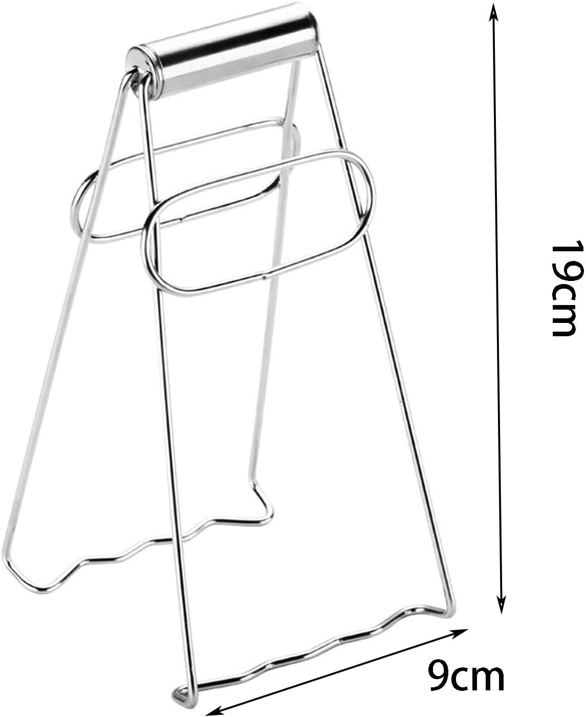 Stainless Steel Hot Plate Bowl Gripper Hot Dish Gripper Clip Foldable Cooking Clip Tool for Kitchen image number 3