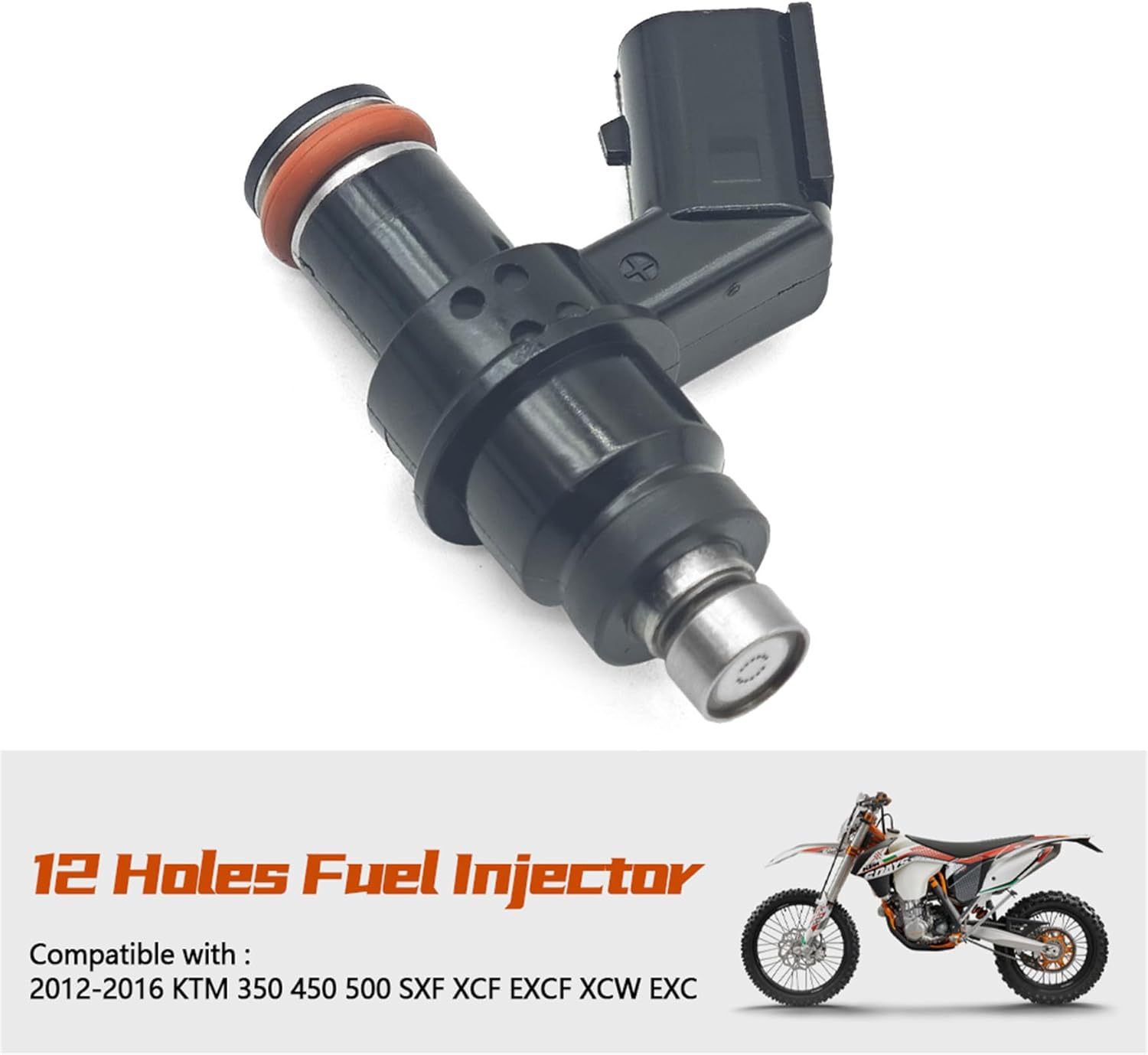 SIDMILE 12 Holes Fuel Injector Fit for KTM 350 450 500 SXF XCF EXCF XCW EXC 2012-2016 Replace 75041023144 image number 5