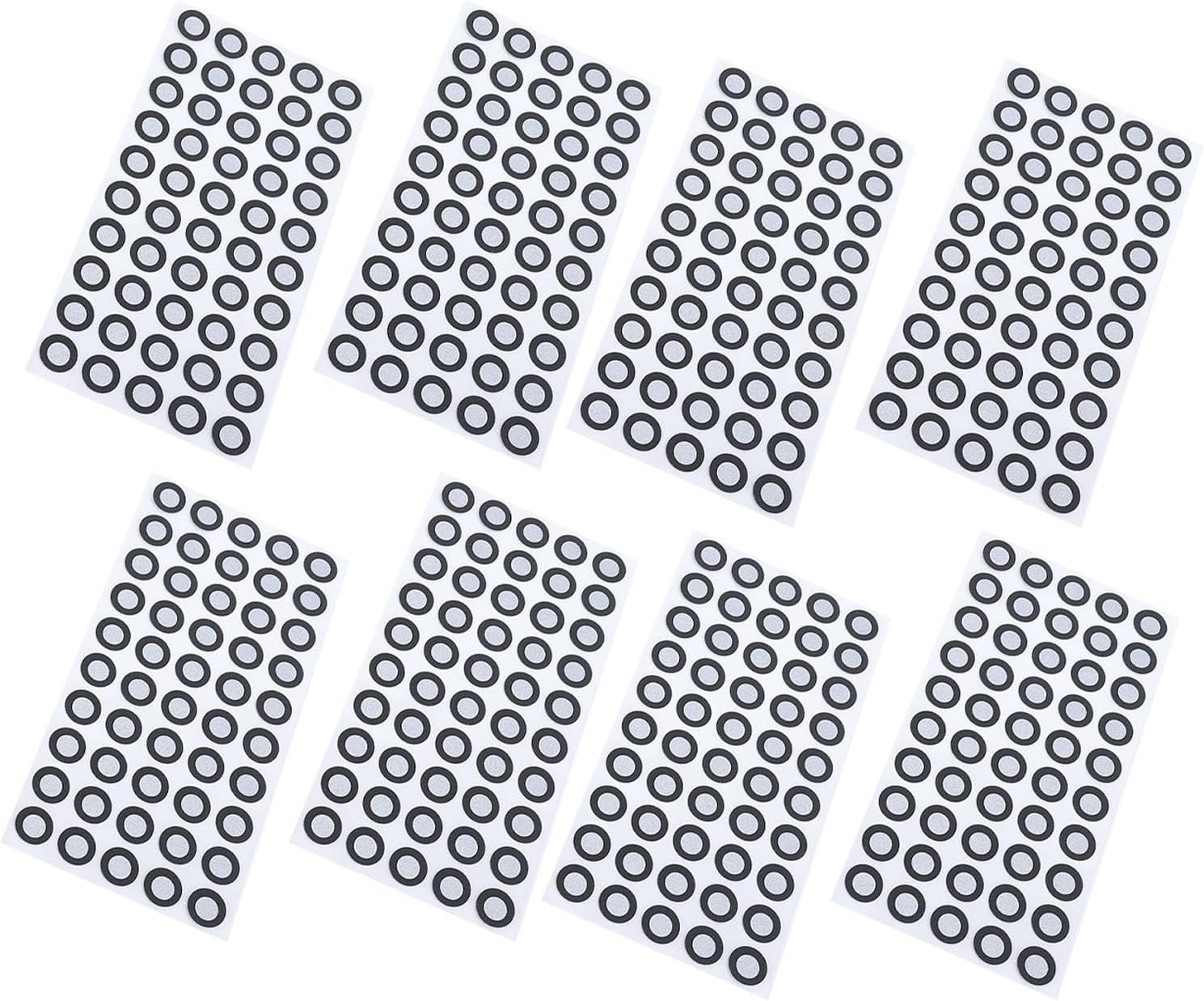 3D Scanning Marker, 10 Sheets 6Mm ID 10Mm OD Reference Point Diffuse Reflection Markers, Waterproof 3D Scan Optical Tracking Dots for 3D Scanner