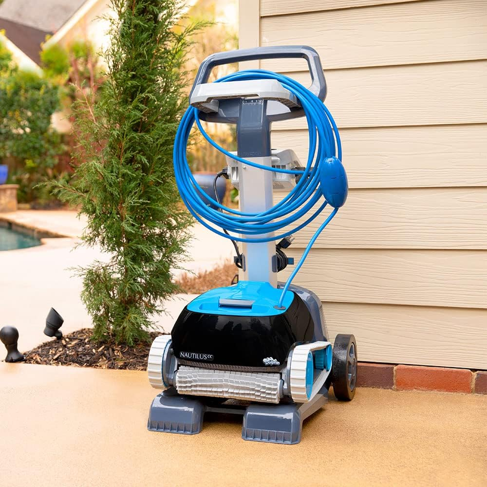 Maytronics Universal Caddy for Dolphin Robotic Pool Cleaner Cleaning Machine with Power Supply Cable Holder with Wheels image number 5