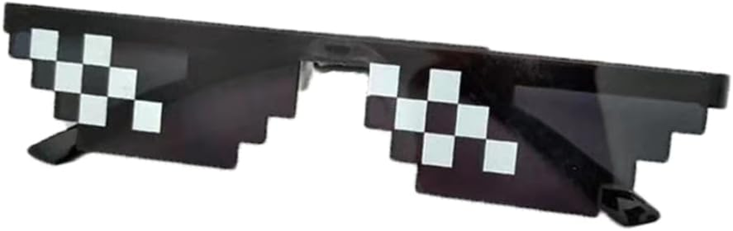 Thug Life Glasses, Pixel Funny Sunglasses for Party, Deal with It Fun Cool Glasses Bachelor Party Decor, Mosaic Gamer MLG Photo Props Glasses for Adults Teens (Tiny) image number 6