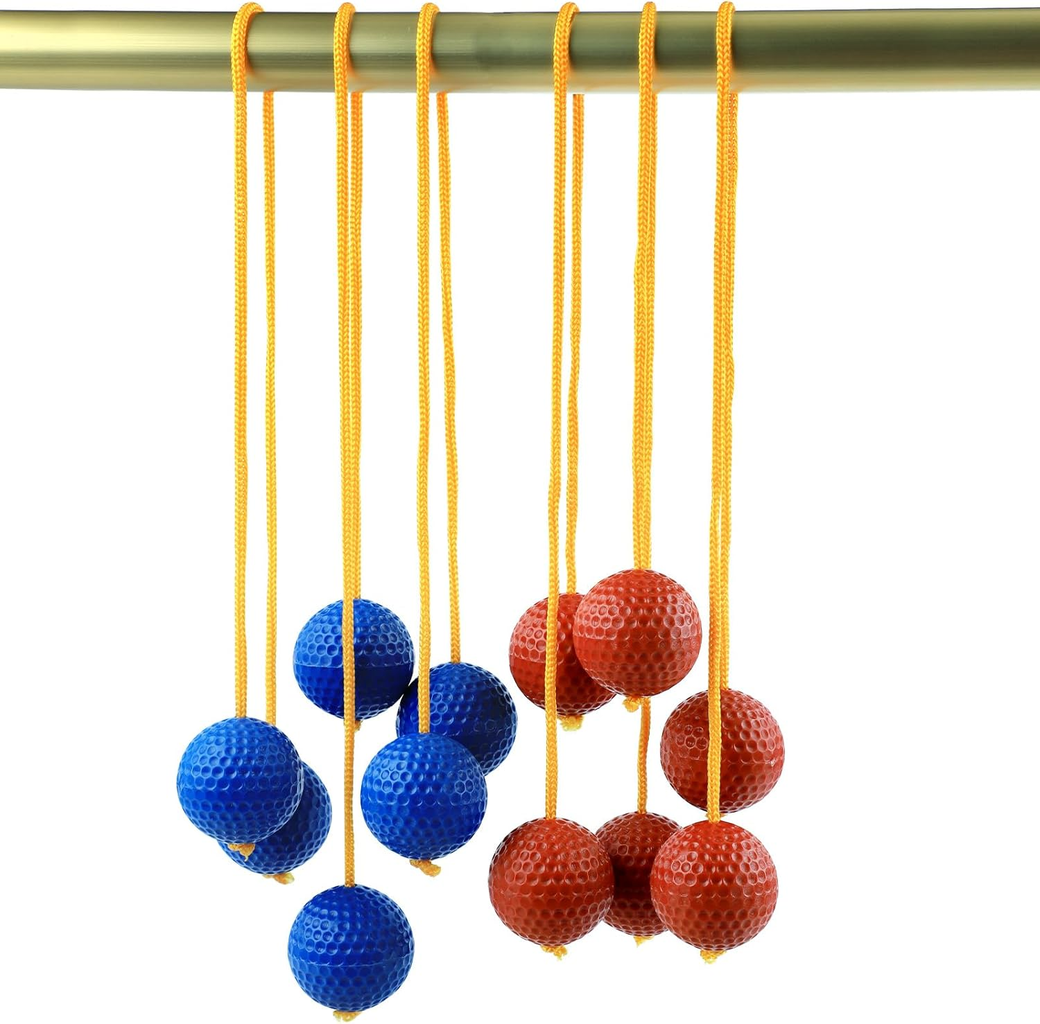 PEUTIER 6 Packs Ladder Ball Replacement, Ladder Ball Toss Game Ladderball Throwing Ball Tournament-Style Balls Accessories for Sports Game Toss Match (Red&Blue) image number 3