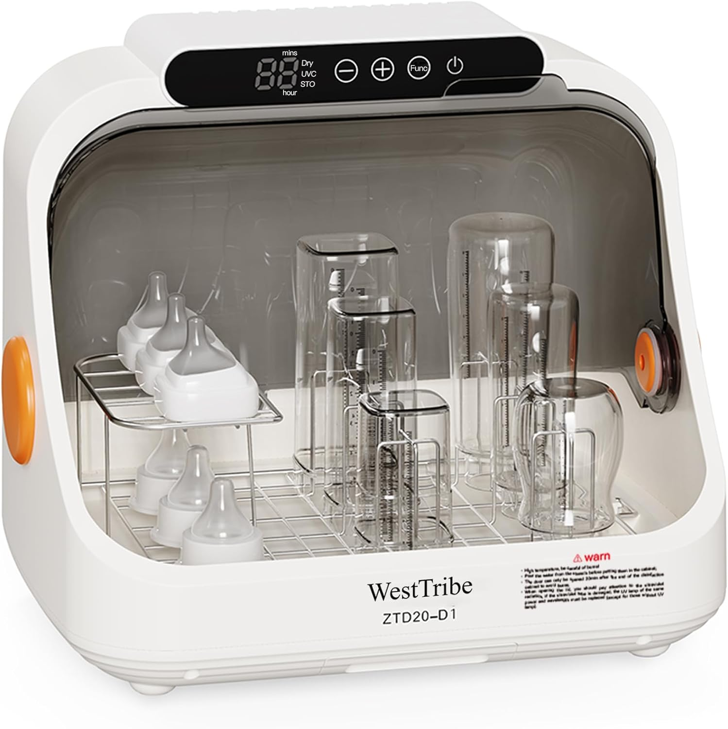 20L Baby Bottle Steriliser, UV Sterilization Baby with 3-In-1 Function, Large Capacity Baby Bottle Steriliser and Dryer,Bottle Steriliser Fast Drying & Auto Shut-Off (Upgraded Model)