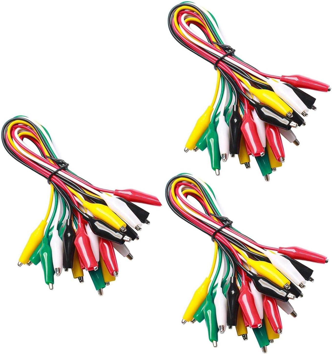 30Pcs Alligator Clips Electrical, 5-Color Test Leads with Alligator Clips Jumper Wires Kit with Testing Probes for Electrical Testing, Circuit Connection image number 4
